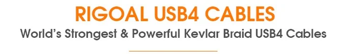RIGOAL:World’s Strongest & Powerful Kevlar Braid USB4 Cables
