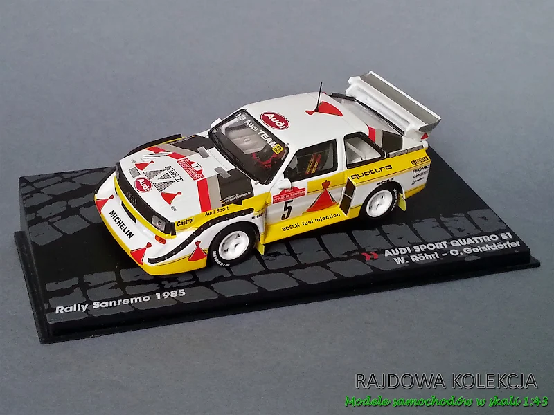 IXO Altaya Audi Quattro S1 E2 Rallye Sanremo