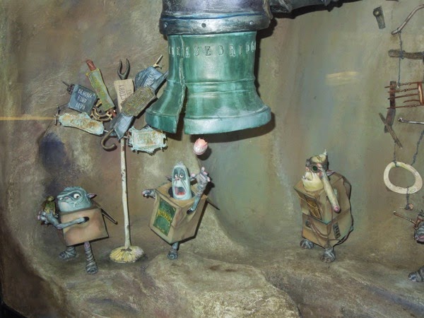 The Boxtrolls Underground cave set stop-motion figures