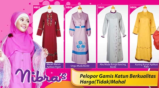 NIBRA'S Gamis Katun Berkualitas « WAFIQ Griya Busana 