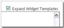 Expand Widget Templates