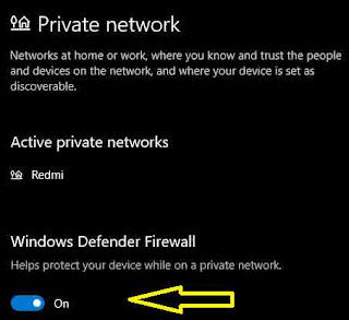 Windows Defender Firewall Enable or Disable in Windows 10