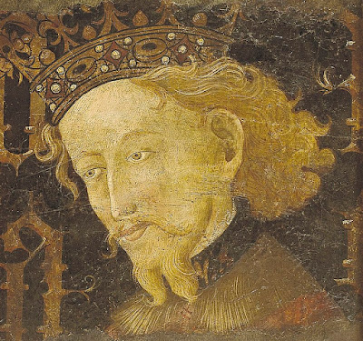 Retrato de Jaime I, por Jaume Mateu. Museo de Arte de Cataluña.