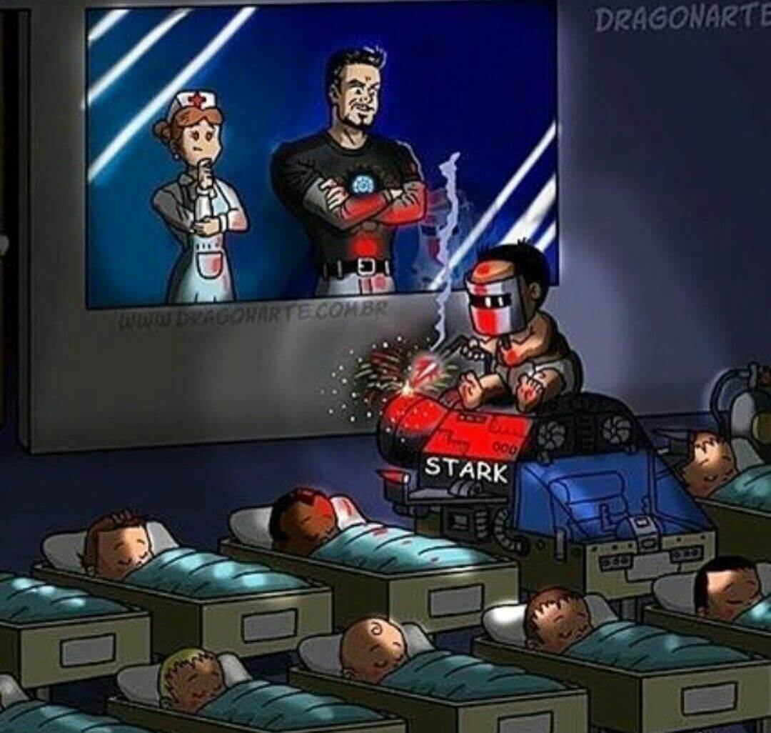 12 Funny Comics Depict How Children Of Famous Superheroes Would Look - Iron-man 12 Funny Comics Depict How Children Of Famous Superheroes Would Look - Iron-man