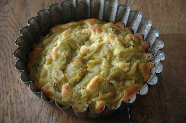 Gâteau à la rhubarbe