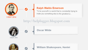 Responsive CSS Timeline with 3D Effect for Blogger