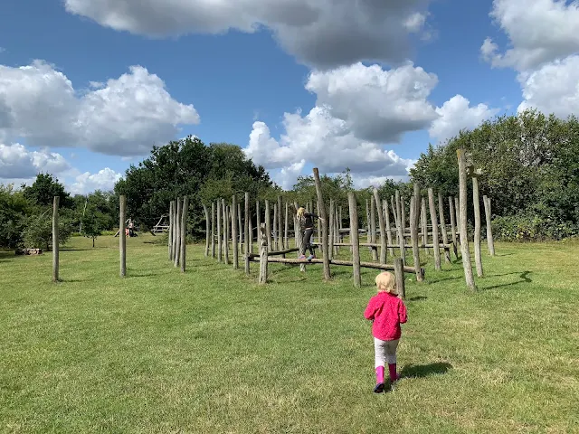 Some of the play area for children at Fairlop Waters country park