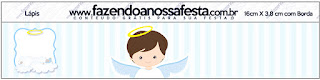 Cute Angel Boy Free Printable Candy Bar Labels.