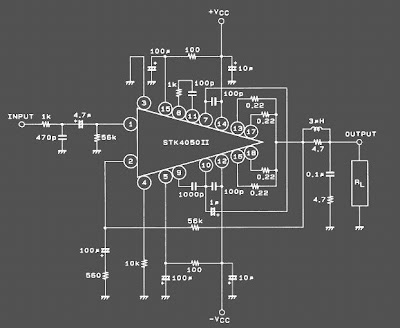 Skema Power Amplifier STK4050 II