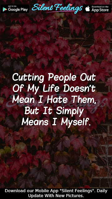 Cutting People Out  Of My Life Doesn't