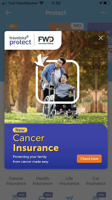 cancer insurance FWD Life x Traveloka