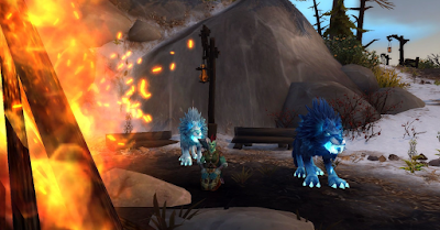 Hati and Skoll at the  WoW Hunters Trueshot Lodge