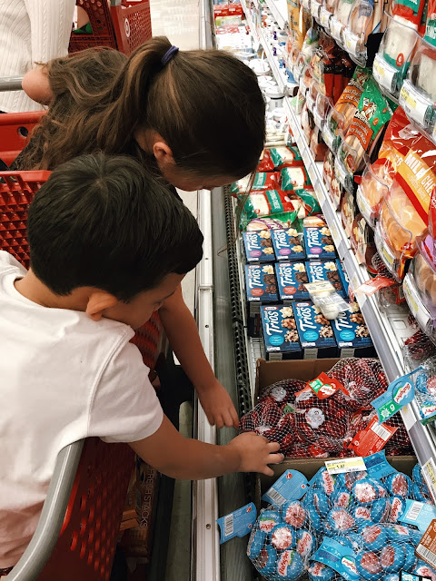 Target snack run with mini babybel