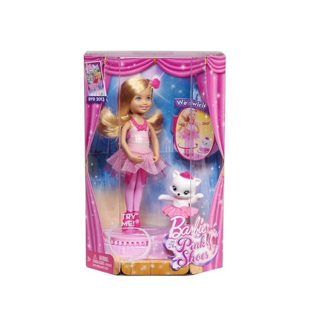 Poupée Barbie rêve de danseuse étoile : Chelsea ballerine rose.