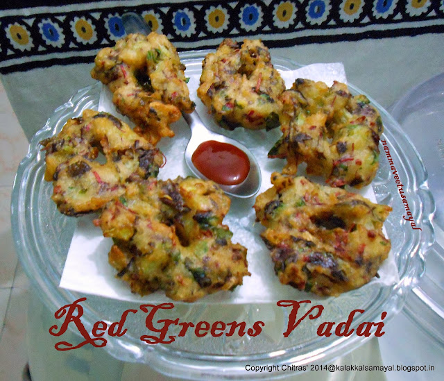 Red greens vadai