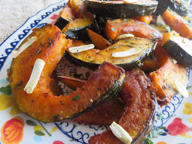 Roasted Winter Squash with Garlic & Thyme