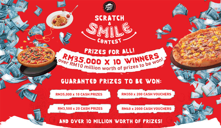 Hadiah RM35,000 Dalam Contest Gores & Senyum Pizza Hut 2017