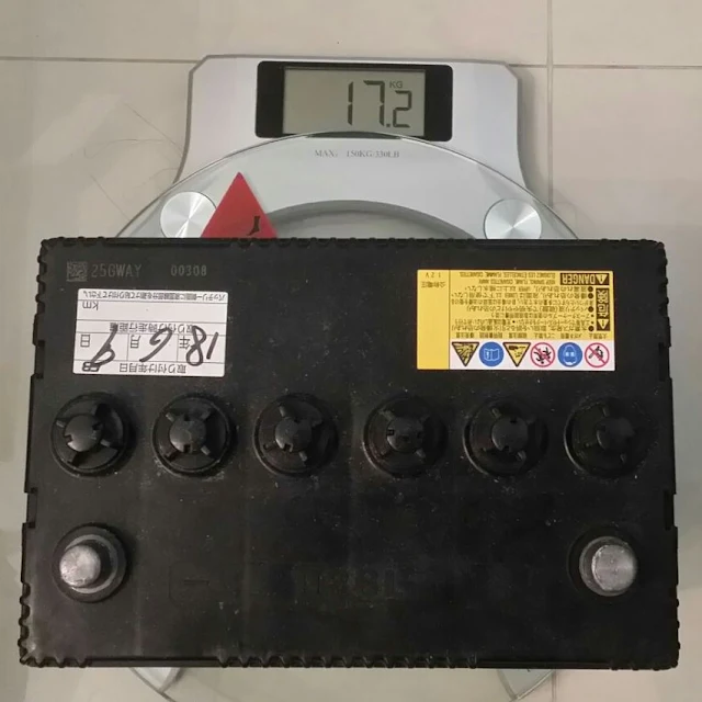 汽車電池極之沉重，有成17kg