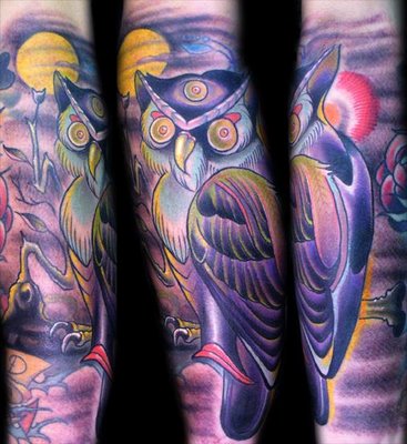 black and white owl tattoos. lack and white owl tattoos.