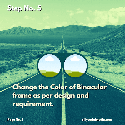 How to Design a Binocular effect on CANVA? - Graphic Design