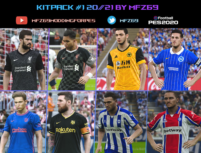 PES 2020 Kit Pack Season 2020/2021 For PC & PS4 By MFZ69