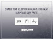 Membuat Tulisan Tidak Bisa Diseleksi Untuk Mencegah Copy Paste Pure CSS