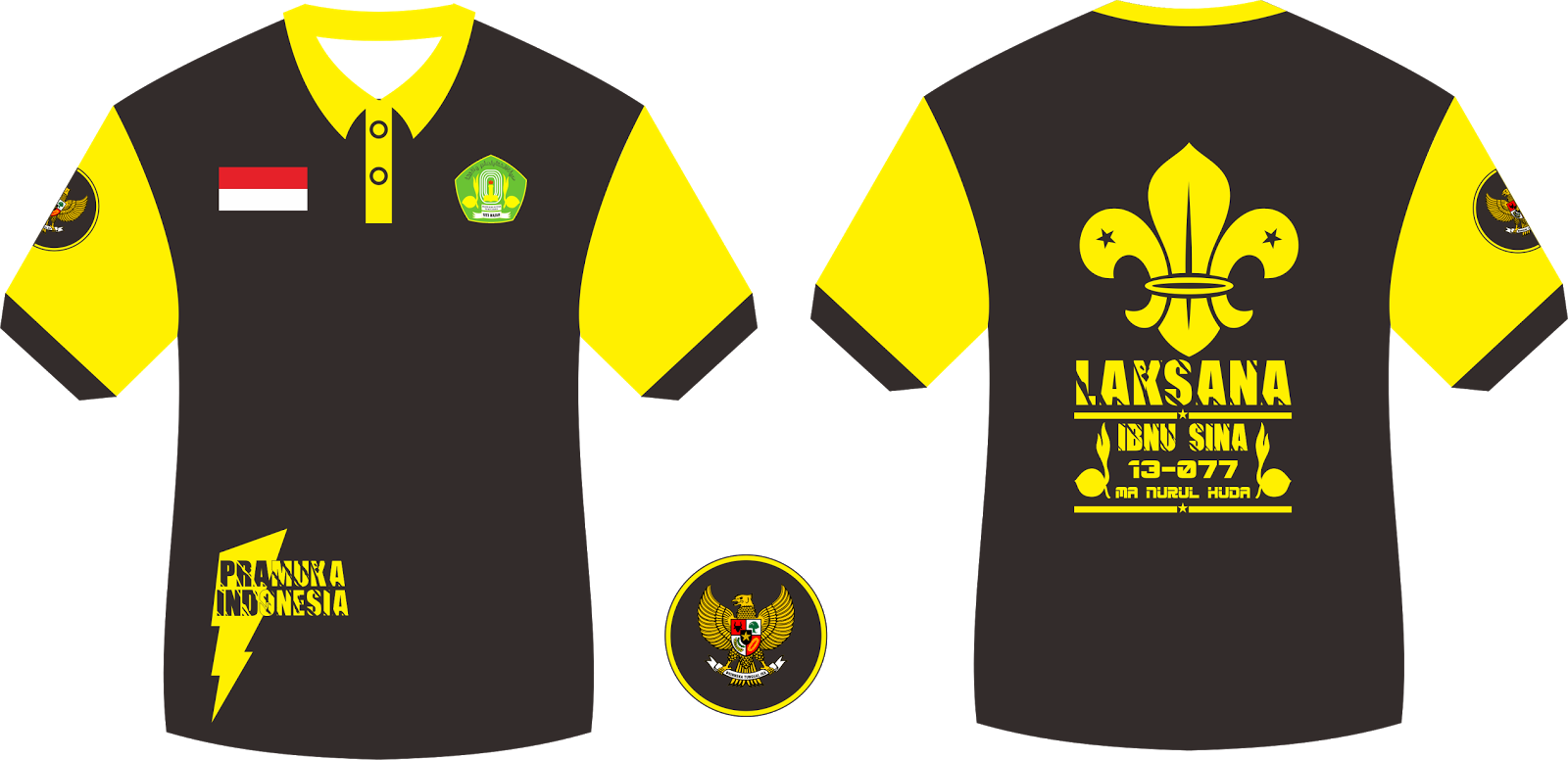  Desain  Kaos  PDL Pramuka  Laksana MA NURUL HUDA