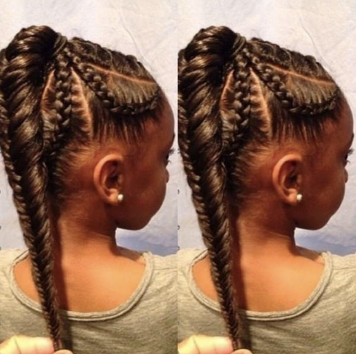 easy braid hairstyle for little girl