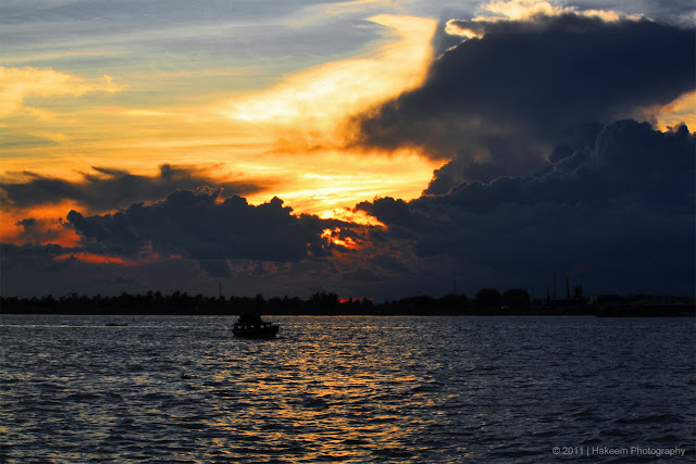 twilight on Sungai Barito