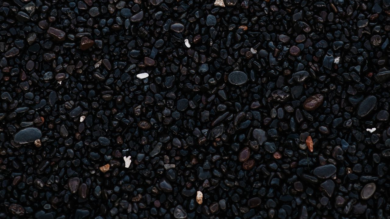 Wallpaper Pebbles Stones Black