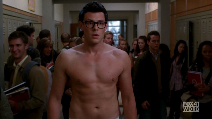 Matthew Morrison Chord Overstreet Cory Monteith in shirtless Glee