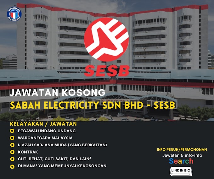 Jawatan Kosong Sabah Electricity (SESB) - Oktober