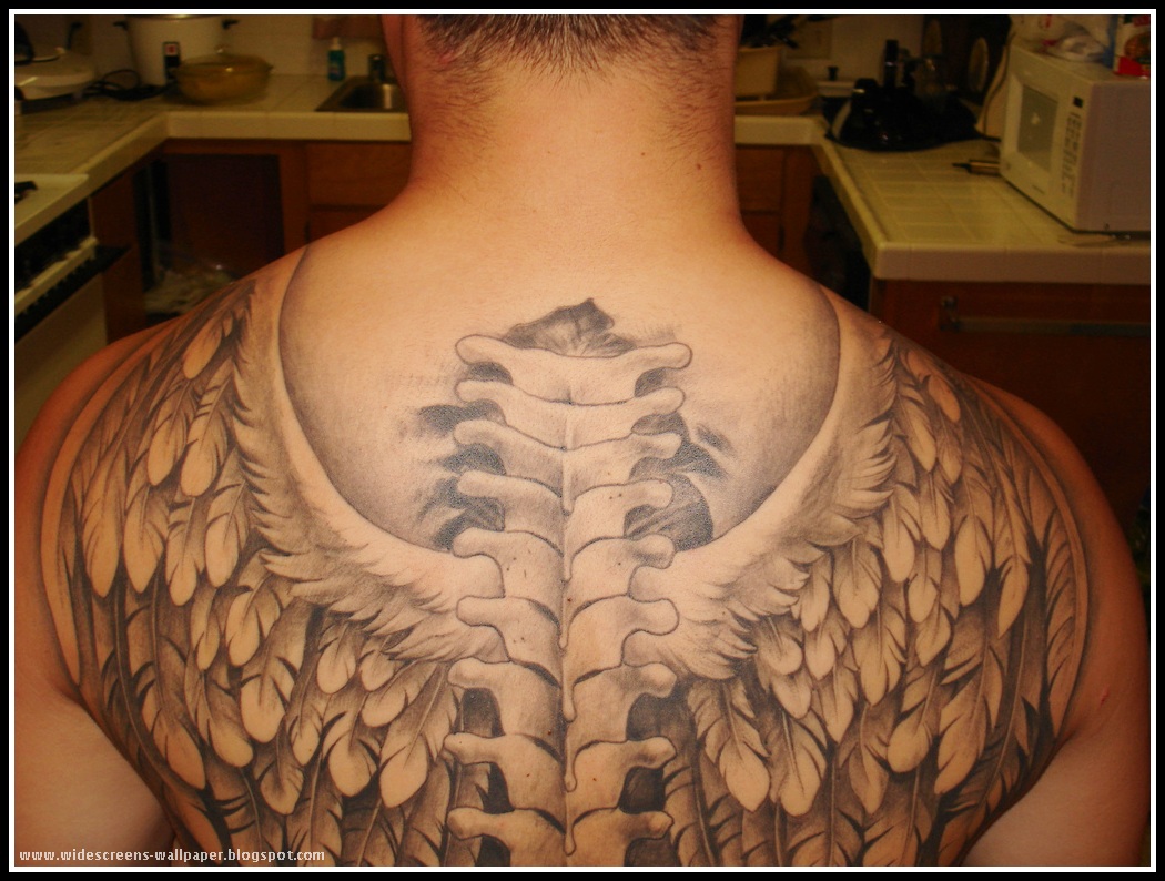 Full Back Tattoo Wings