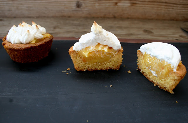 Grapefruit and Pepper Meringue Tartlets with Witchin' in the Kitchen