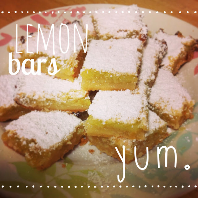 Lemon Bars yum.