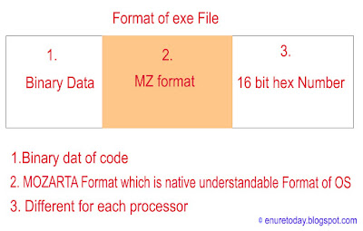 format of exe file in java