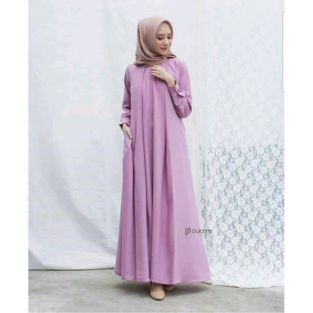 Referensi Model Gamis Simpel dan Garis Garis Terbaru  Trend 