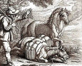 Das Pferd und der Esel - Fabel von Sebastian Brant