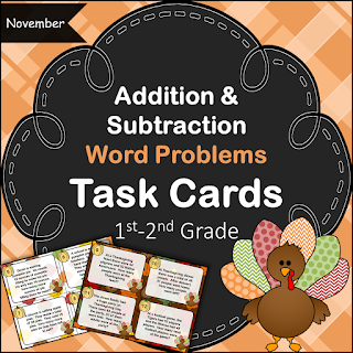  November Addition and Subtraction Word Problems