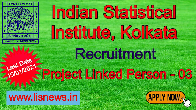 Project Linked Person at Indian Statistical Institute, Kolkata