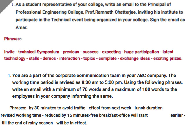 AMCAT WriteX and SVAR online test questions & asked topics