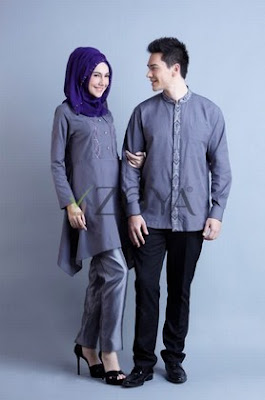 25 Model  Baju  Muslim Couple  Zoya Gamis  dan KoKo Terbaru 