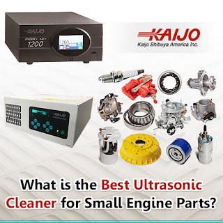 Graphic for article at https://www.kaijo-shibuya.com/what-is-the-best-ultrasonic-cleaner-for-small-engine-parts/