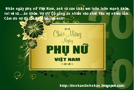 Tổng hợp những tấm thiệp 20-10 đẹp nhất bằng lời chúc ngày phụ nữ Việt Nam