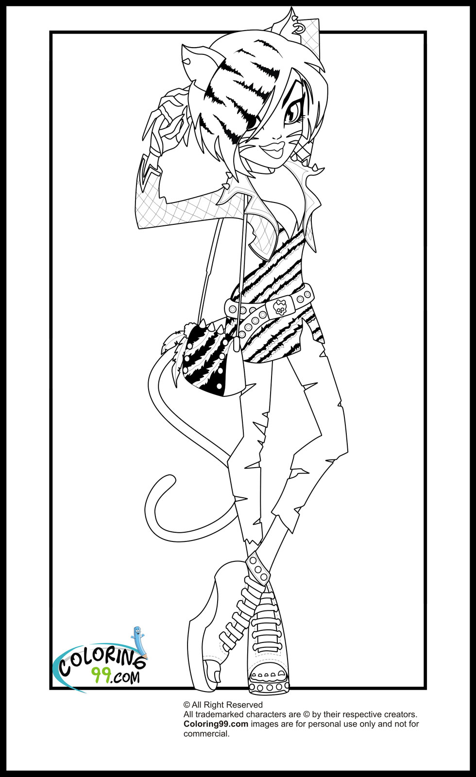 Monster High Coloring Pages | Minister Coloring