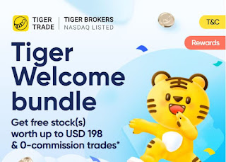 Tiger Welcome Bundle up to USD 198 - Free NDB Stocks