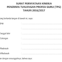 Download SK Penerima TPG Tahun 2016-2017 PNS dan NON PNS