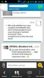 Berikut adalah pasien yang menggunakan obat Gatal  Herbal de Nature  082 137 555 xxx (sms pasien kami dari Surabaya) barang udah sampai di jember dengan selamat gan, Obatnya cocok banget dan barangnya persis sama fotonya .agan memang recommended seller dah saya jadi nda ragu lagi nanti kalo meu memesan kembali..maaf baru bisa tersti gan…:)  0858 3920 xxxx (sms pasien kami dari Surabaya) sebelumnya saya mengalami gatal-gatal dan trasa sakit, sudah saya obati tetapi belum sembuh juga, namun setelah minum obat  De nature semua keluhan saya hilang. Dan tubuh saya terasa sehat dan mulus tanpa bekasnya seperti semula kini pun makin percaya diri.  terima kasih banyak De nature..:)  089 137 555 xxx (sms pasien kami dari Surabaya) Obatnya  uda terkirim dengan selamat sentosa awalnya sempat khawatir sih campur deg2an karena ini pengalaman pertama saya beli online eeh ternyata beneran barang sampe dirumah dengan terbungkus rapi makasaih yah De Nature indonesia…   082 137 766 xxx (maaf, nama disamarkan) Teman saya pernah terkena penyakit gatal-gatal, sangat mengerikan karena kadang jika digaruk lecet. , pokoknya tersiksa sekali. Tapi setelah minum obat dari De Nature Indonesia, dalam waktu 2 hari sudah banyak perubahan 98 %. Mantap banget ..!!