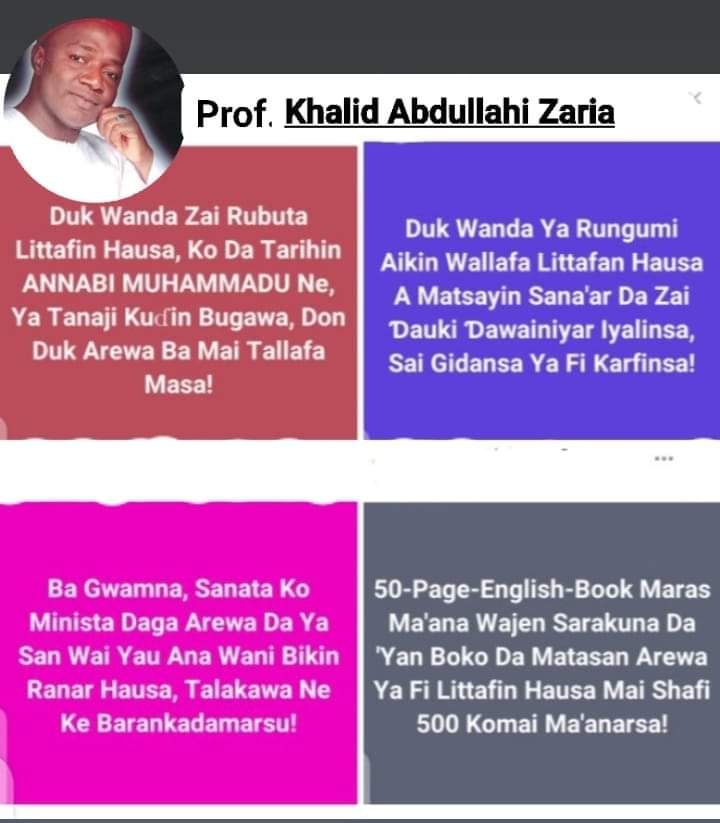 Prof. Khalid Abdullahi Zaria a Ranar Hausa ta Duniya, 2023