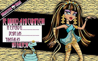 Tarjetas de Cumpleaños de Monster High